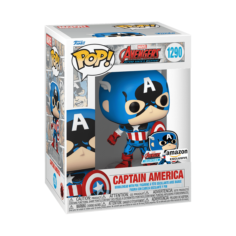 Pop! Captain America with Pin - PRE-ORDER* 