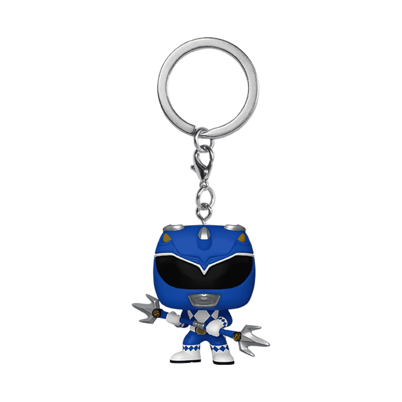 Ranger Bleu Pop! Keychain Power Rangers 30th porte-clés Pocket POP! Vinyl Blue Ranger 4 cm