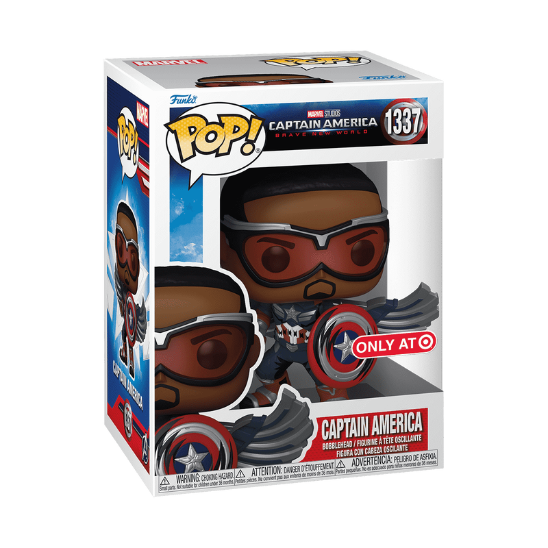 pop captain america sam wilson retro comic deco 1337