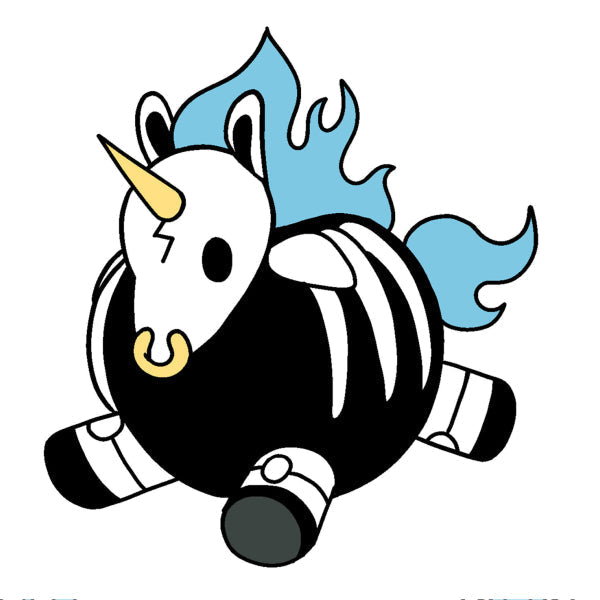 Peluche Mini Squishable – Licorne Morte-Vivante