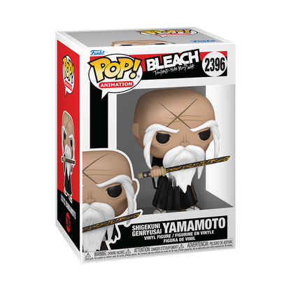 Boîte Pop! Genryusai Shigekuni Yamamoto n°2396 – Bleach – visuel officiel Funko
