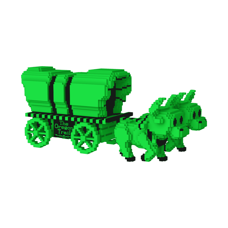 Pop! Rides Super Deluxe the Oregon Trail Oxen and Wagon (Green &amp; Black)