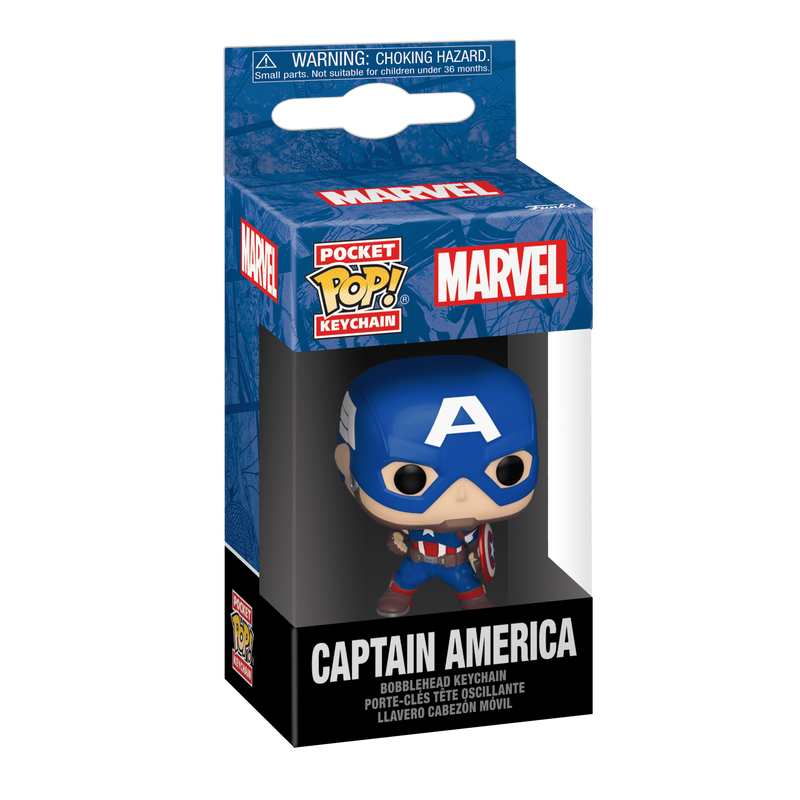 pop keychain captain america marvel new classics