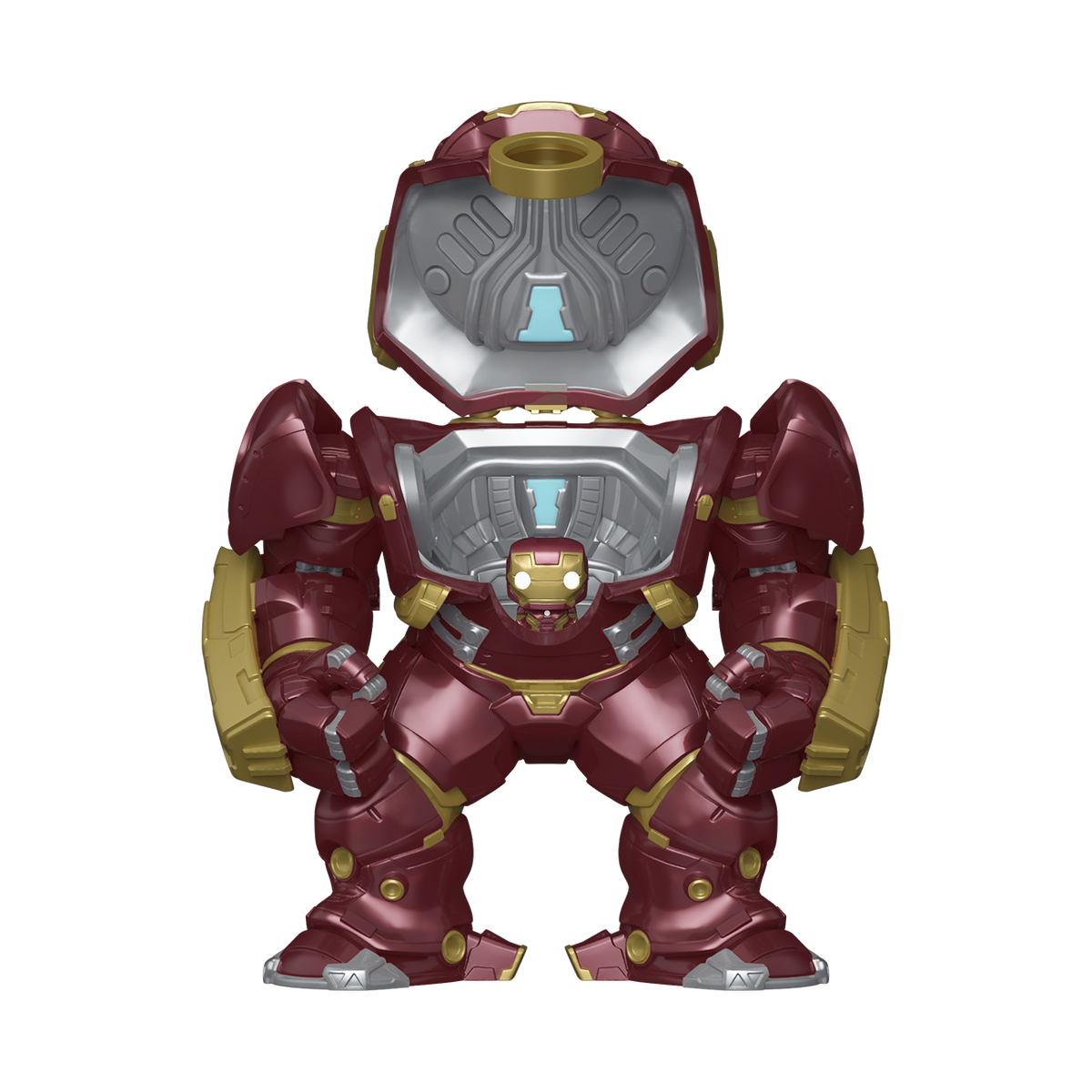 Bitty Pop! Bitty Bot Hulkbuster with Iron Man – vue combinée officielle Funko