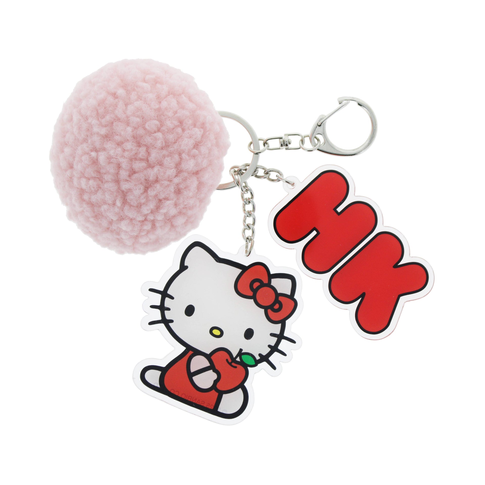 Porte-clés – Hello Kitty Pretty In Pink avec pompon rose | Blueprint Collections – vue 1