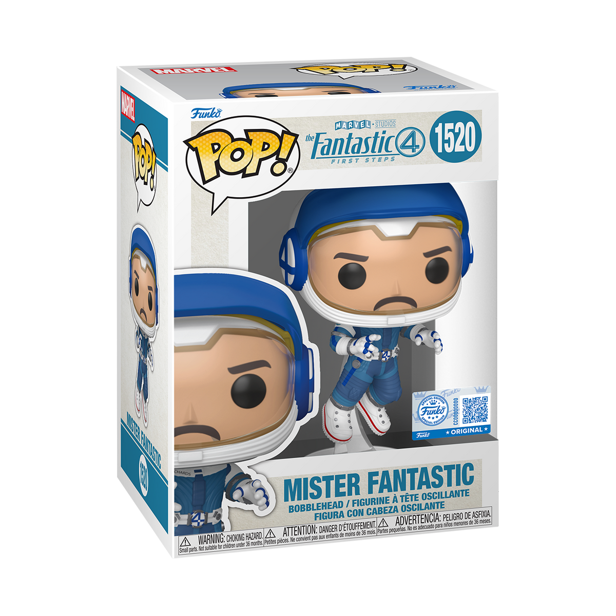 Funko Pop! Mister Fantastic Space Suit Fantastic Four First Steps #1520 - vue officielle 1