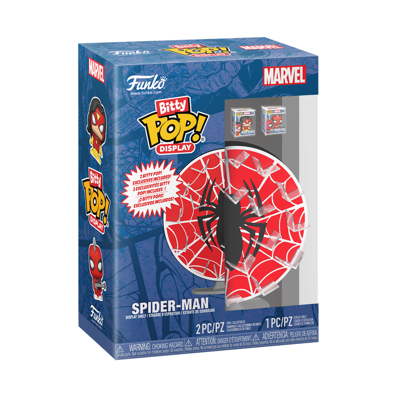 Bitty Pop! Display Spider-Man Web – visuel officiel Funko