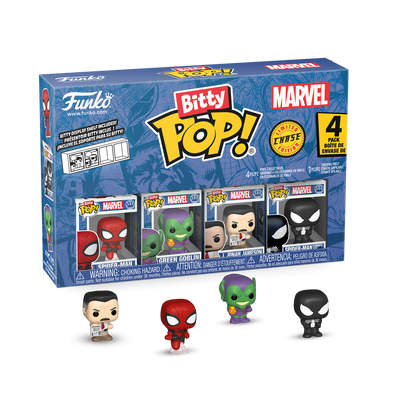 Bitty Pop! Spider-Man 4-Pack Series 1 – visuel officiel Funko