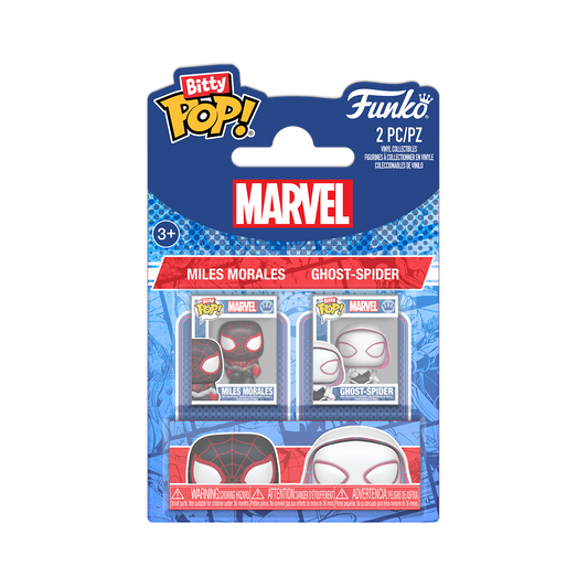 Bitty Pop! Miles Morales & Ghost-Spider 2-Pack – visuel officiel Funko