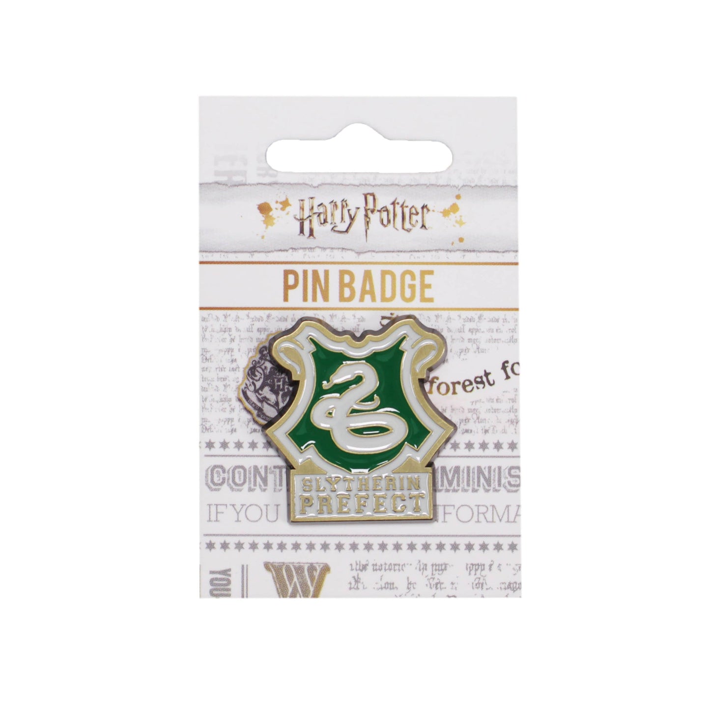 Badge en émail Harry Potter - Préfet de Serpentard