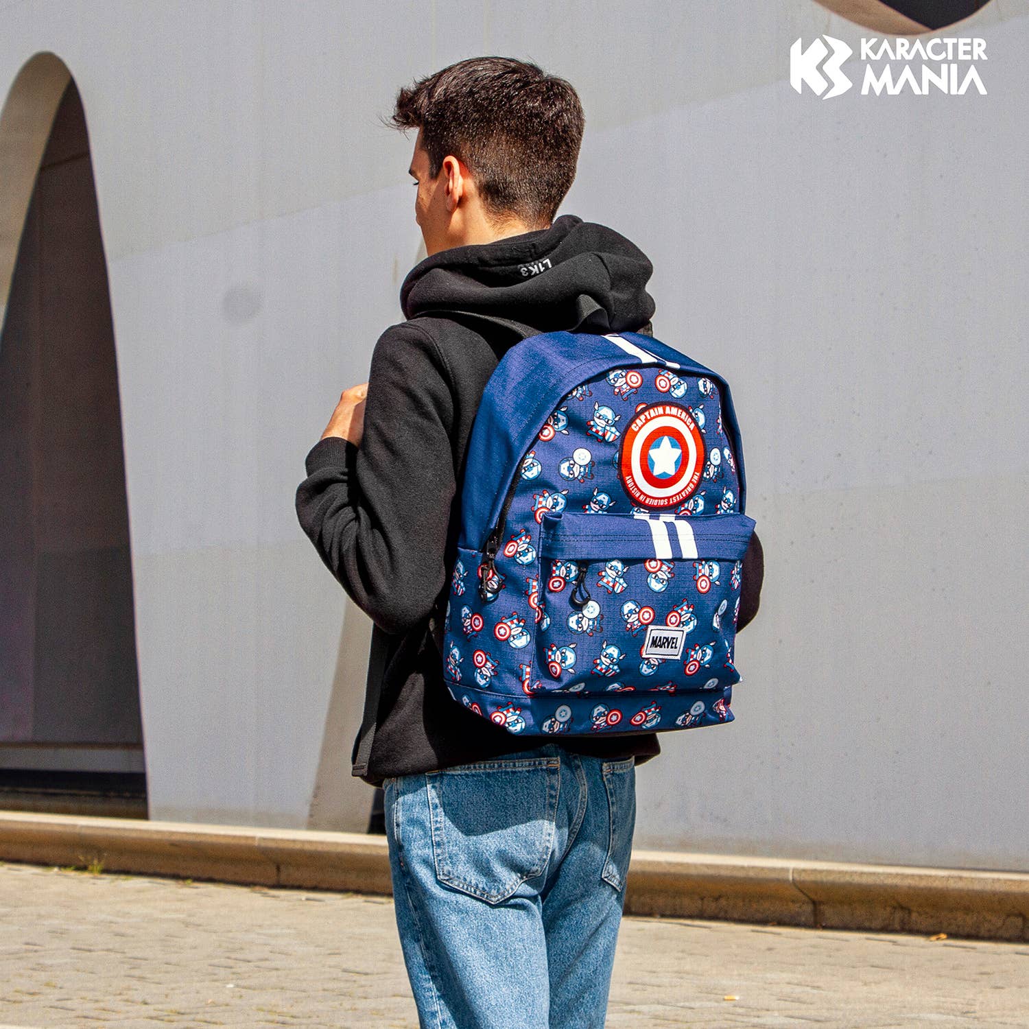Sac à Dos HS PLUS Marvel Captain America « Brave » – Bleu