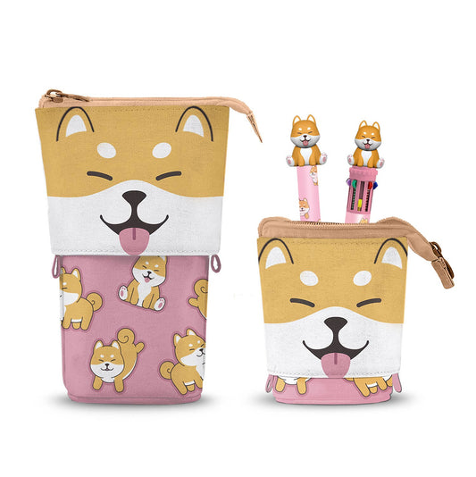 Oh My Pop Shiba-Trousse Cute + Stylo 10 Couleurs + Stylo Gel