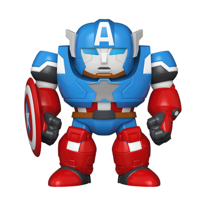 Bitty Pop! Bitty Bot Captain America Mech with Captain America – visuel officiel Funko