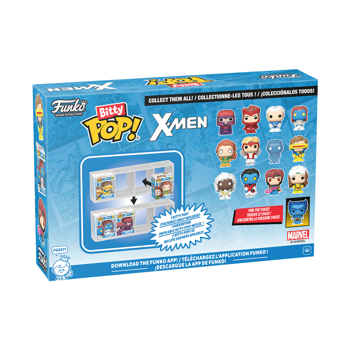 Bitty Pop! X-Men 4-Pack Series 2 – packaging officiel Funko