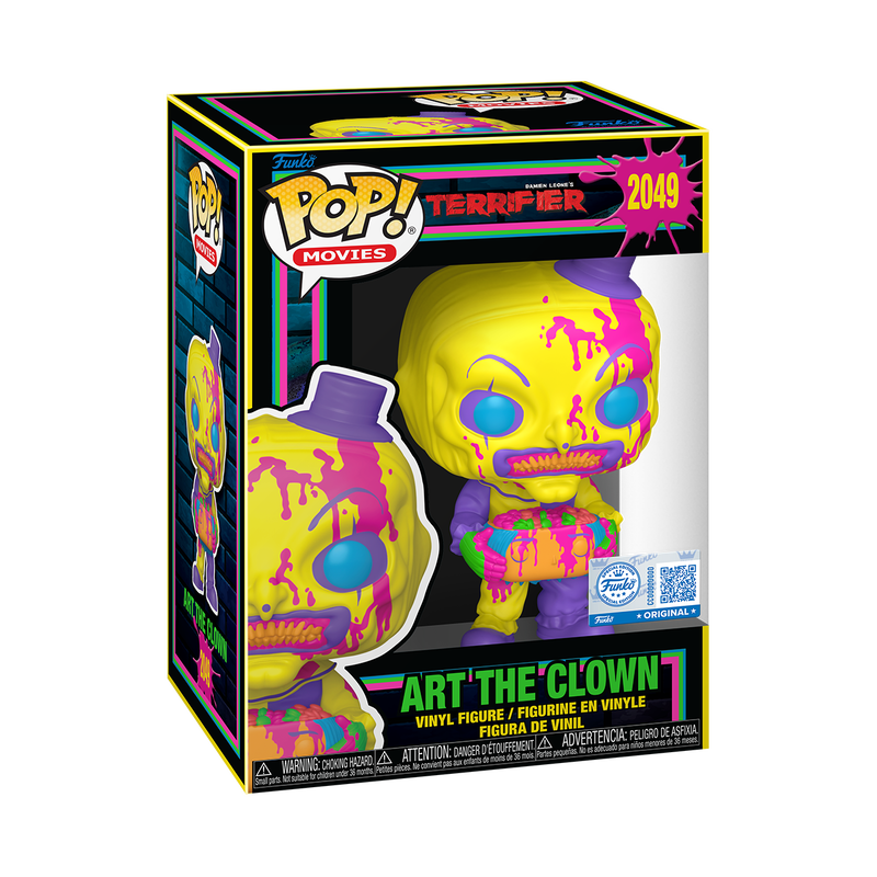 Pop! Art the Clown avec Tête (Black Light) – boîte officielle #2049