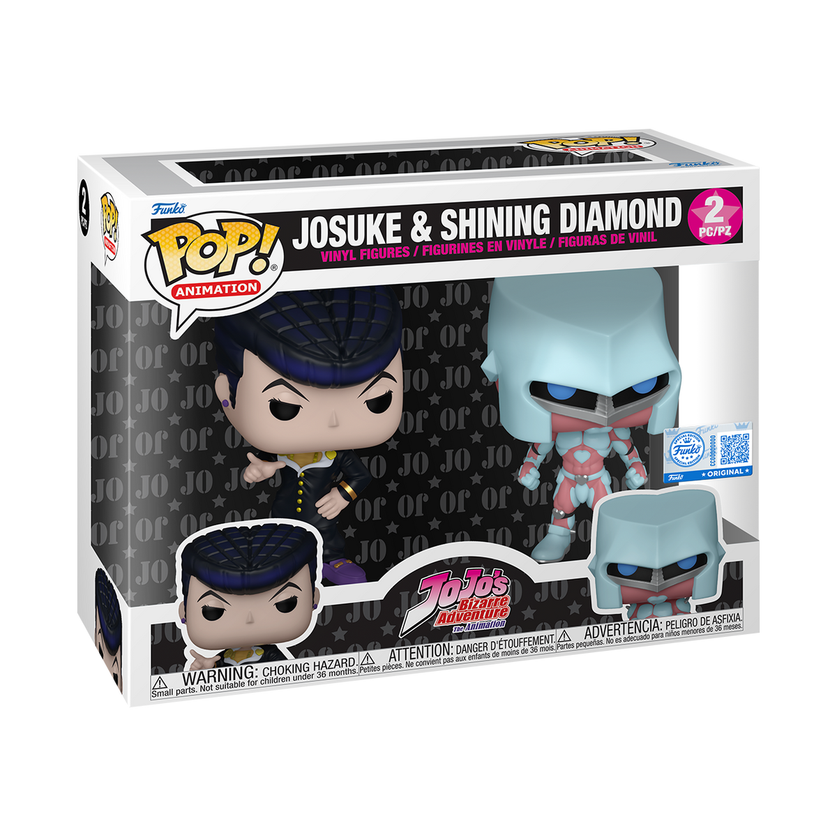 Pop! Shining Diamond et Josuke Higashikata – boîte officielle du pack de 2