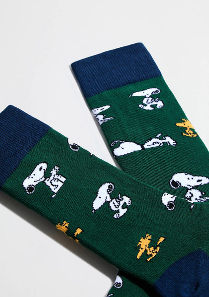 BeSnoopy Vert - Chaussettes 100% Coton Bio