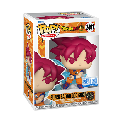 Pop! Super Saiyan God Goku (Kamehameha) – boîte de la variante Chase