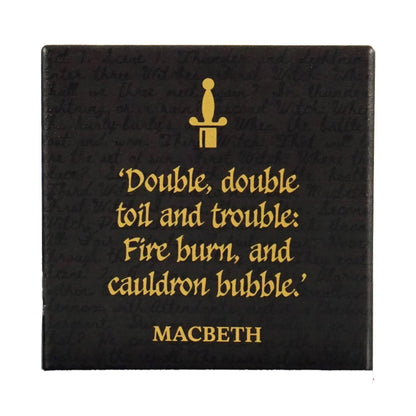 Shakespeare Ceramic Coaster - single Macbeth