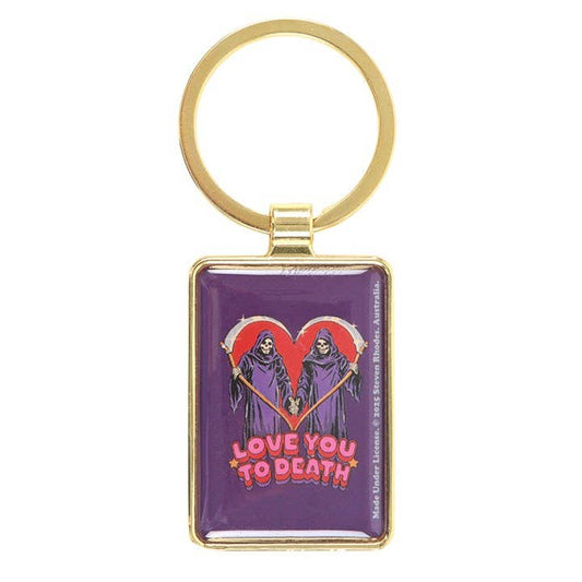 "Love You To Death" keychain by Steven Rhodes
