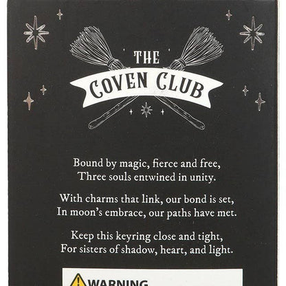 Ensemble de 3 porte-clés chapeau de sorcière Sœurs du Coven