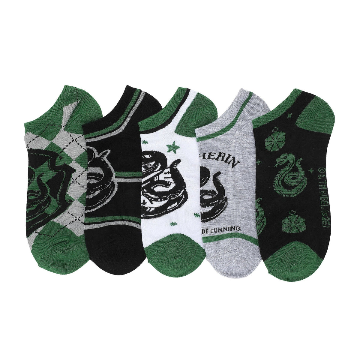 Chaussettes femme Harry Potter Serpentard - lot de 5 paires