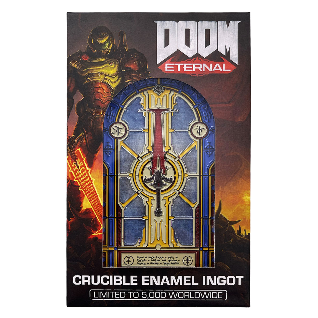 Lingot collector DOOM - Crucible Sword Stained Glass Window