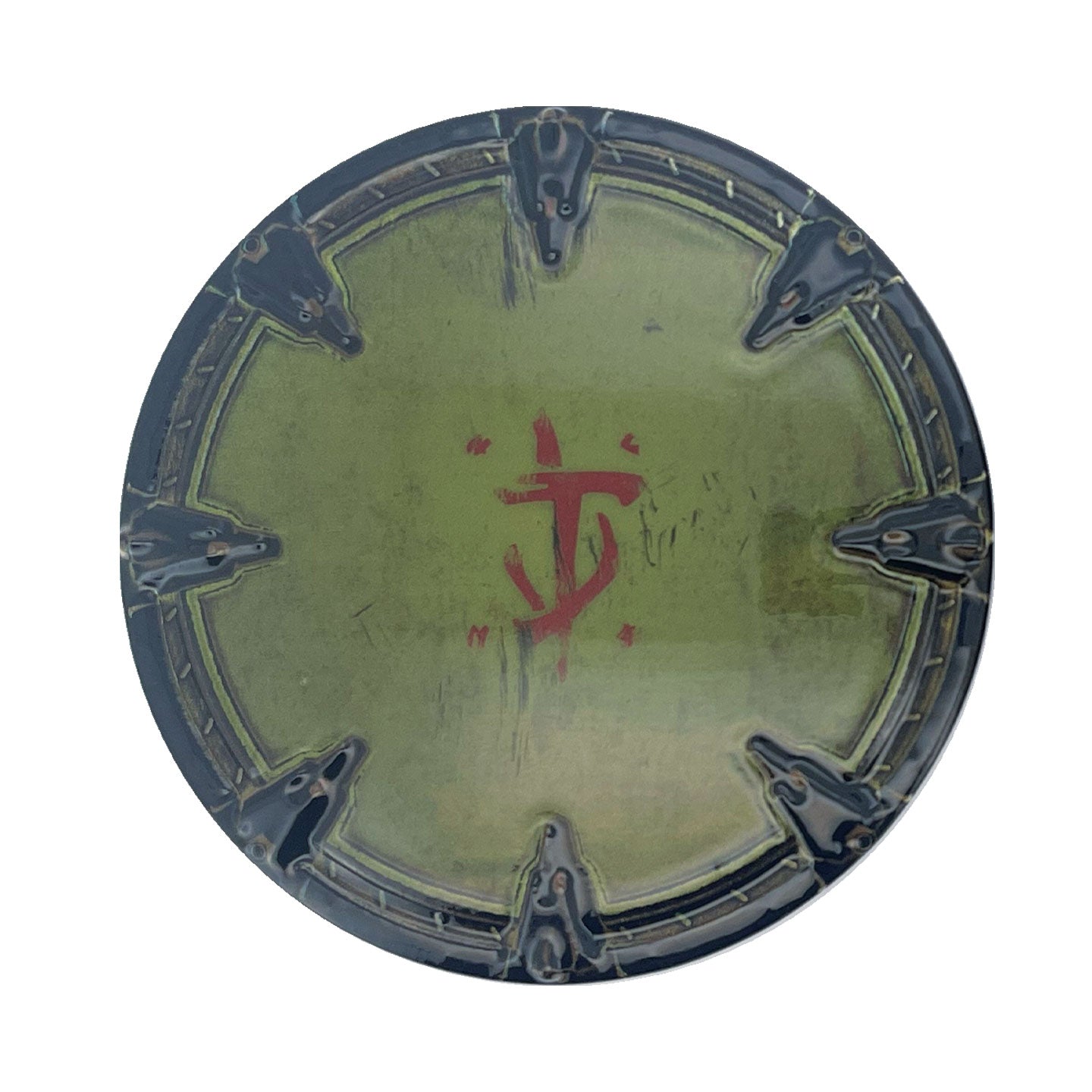 Médaillon collector DOOM - The Dark Ages Shield Saw + carte collector