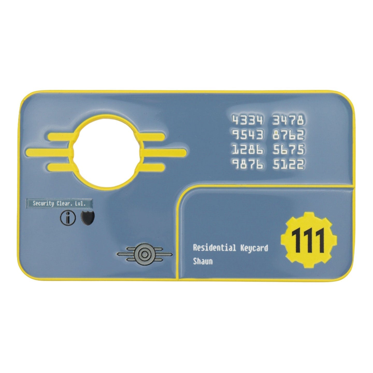 Réplique carte d’accès Fallout - 4 - Vault 111 Security