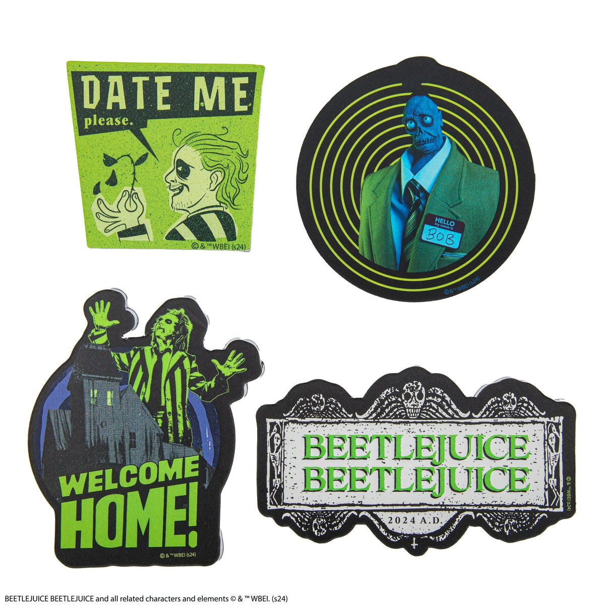 Set de 4 Magnets Beetlejuice - vue produit 2