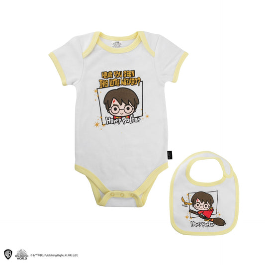 Baby bodysuit and "Little Wizard" bib