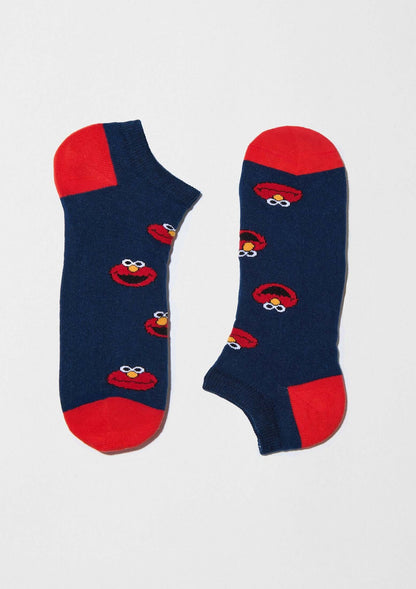 Chaussettes courtes BeSesameStreet Elmo Bleu Marine