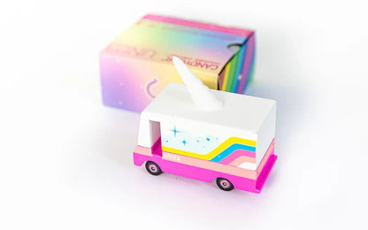 Camionette en Bois Candycar World - Licorne – vue produit 3