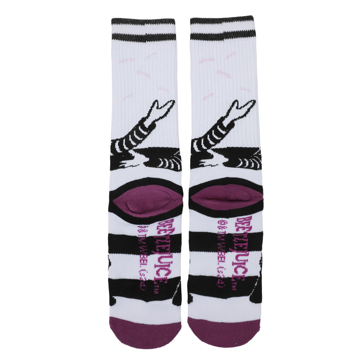 Chaussettes Beetlejuice - UV Color Change Betelgeuse blanc Athletic