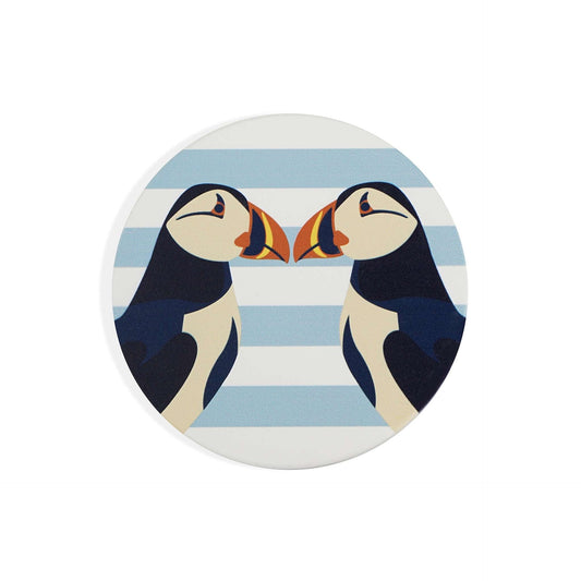 RSPB Coaster - Puffin Kiss