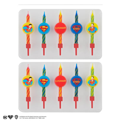 *Bougies d'anniversaire Superman (Set de 10)