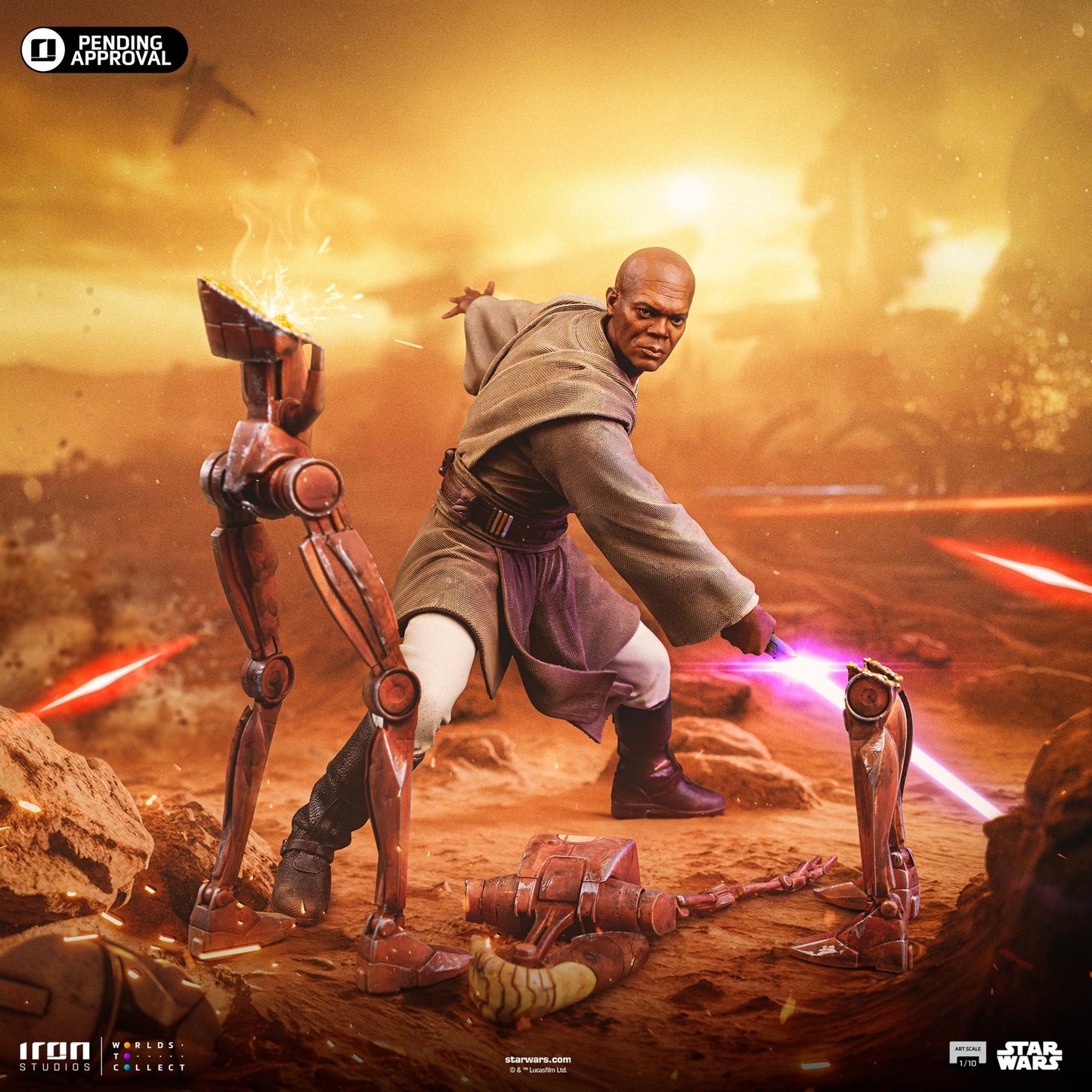 Statue Mace Windu - Star Wars - Art Scale 1/10
