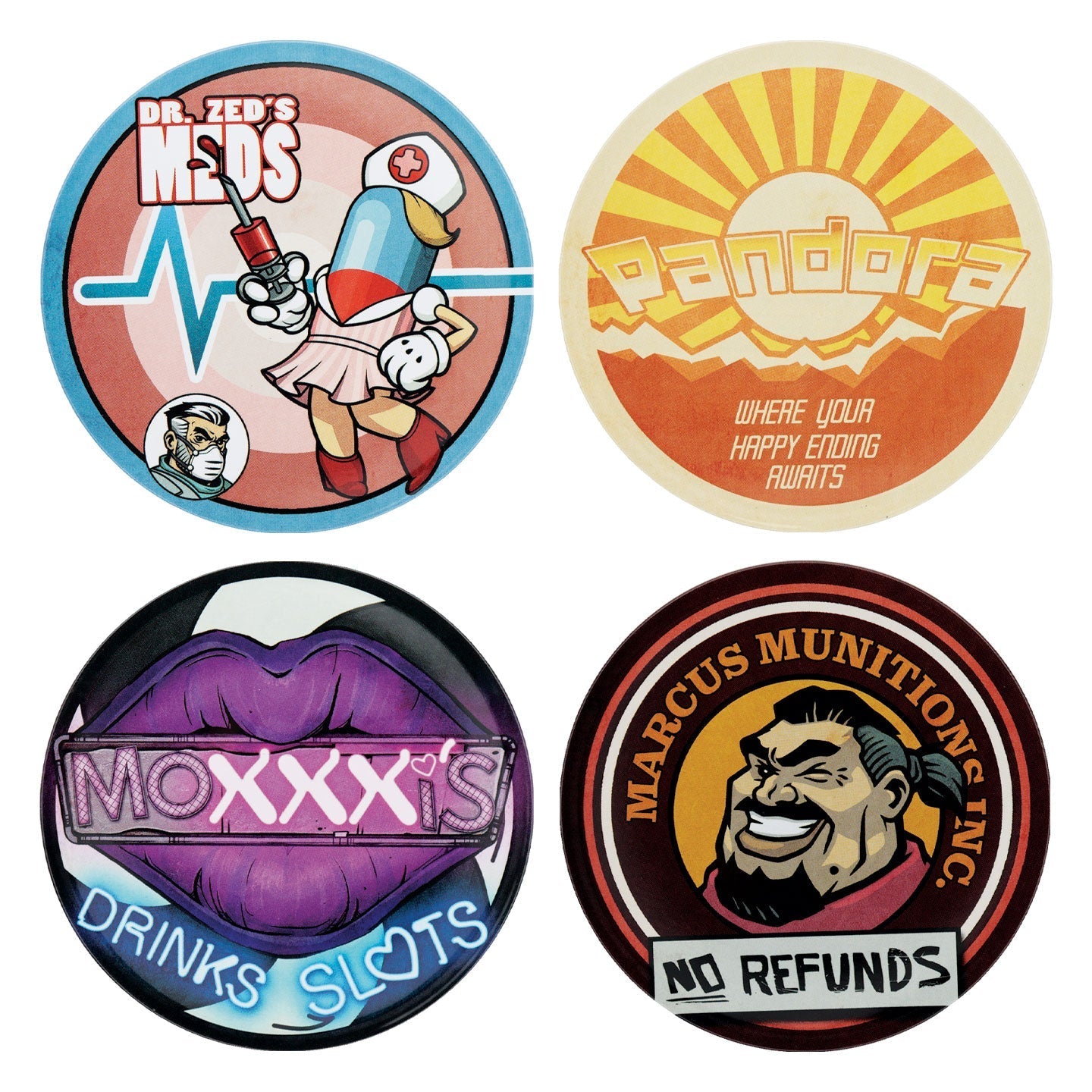 Sous-verres Borderlands - 4