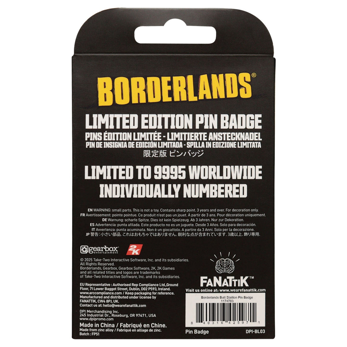 Pin's Borderlands - Butt Stallion