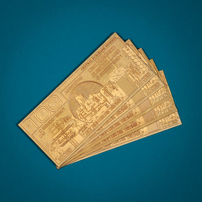 Réplique collector Cyberpunk 2077 - 24k Gold Plated Metal Eurodollar