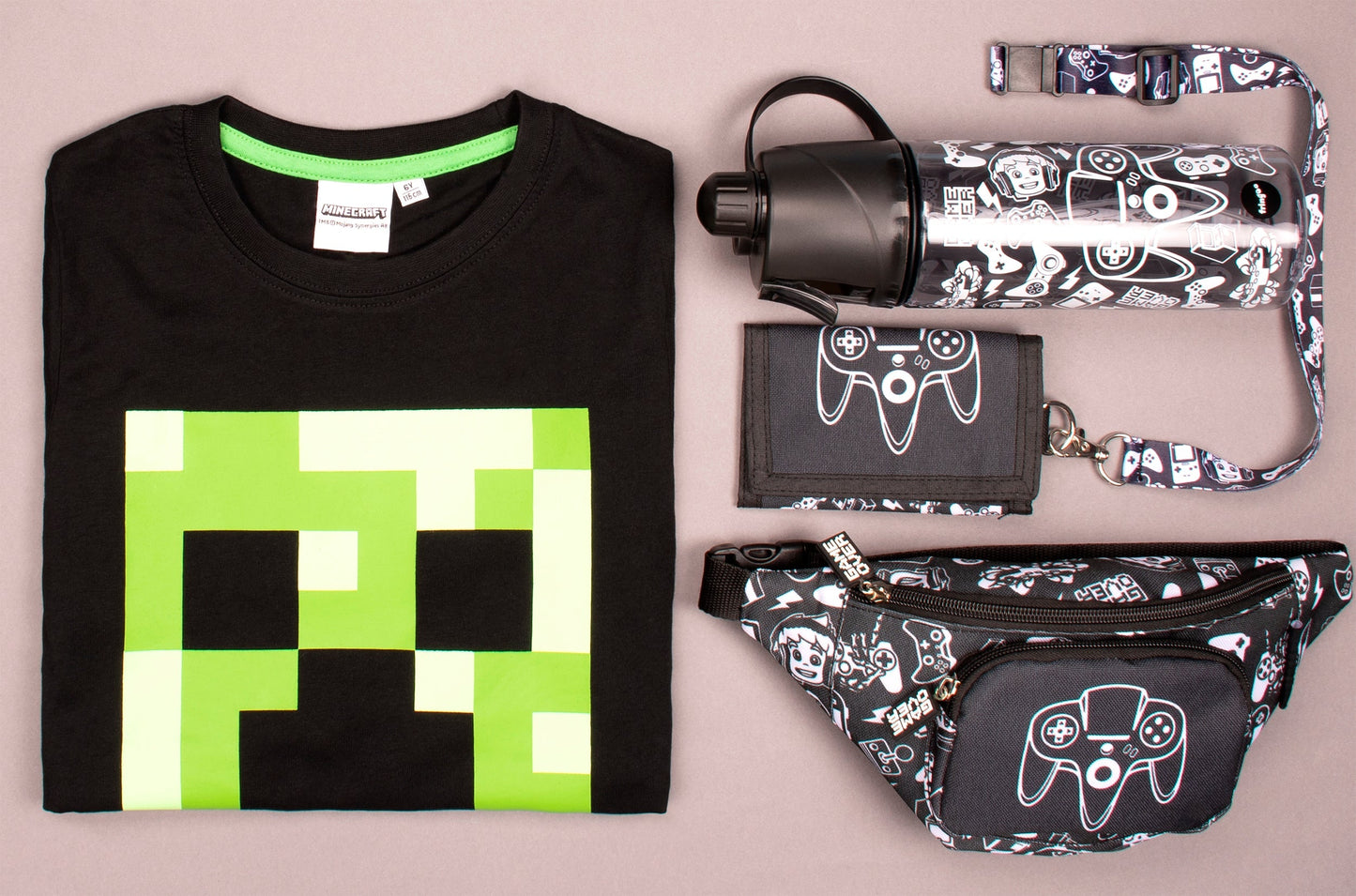 T-shirt Minecraft – Top – noir