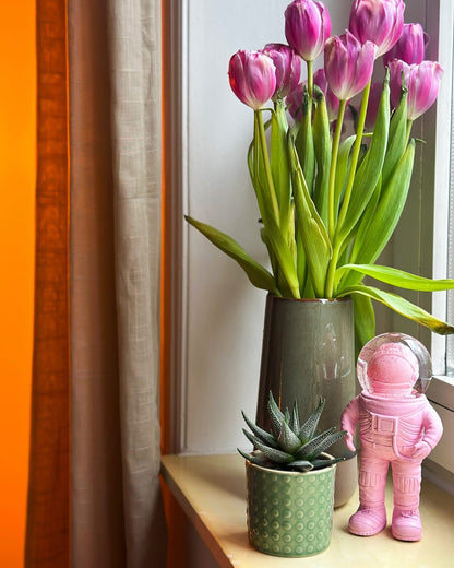 Small Pink Astronaut Snow Globe