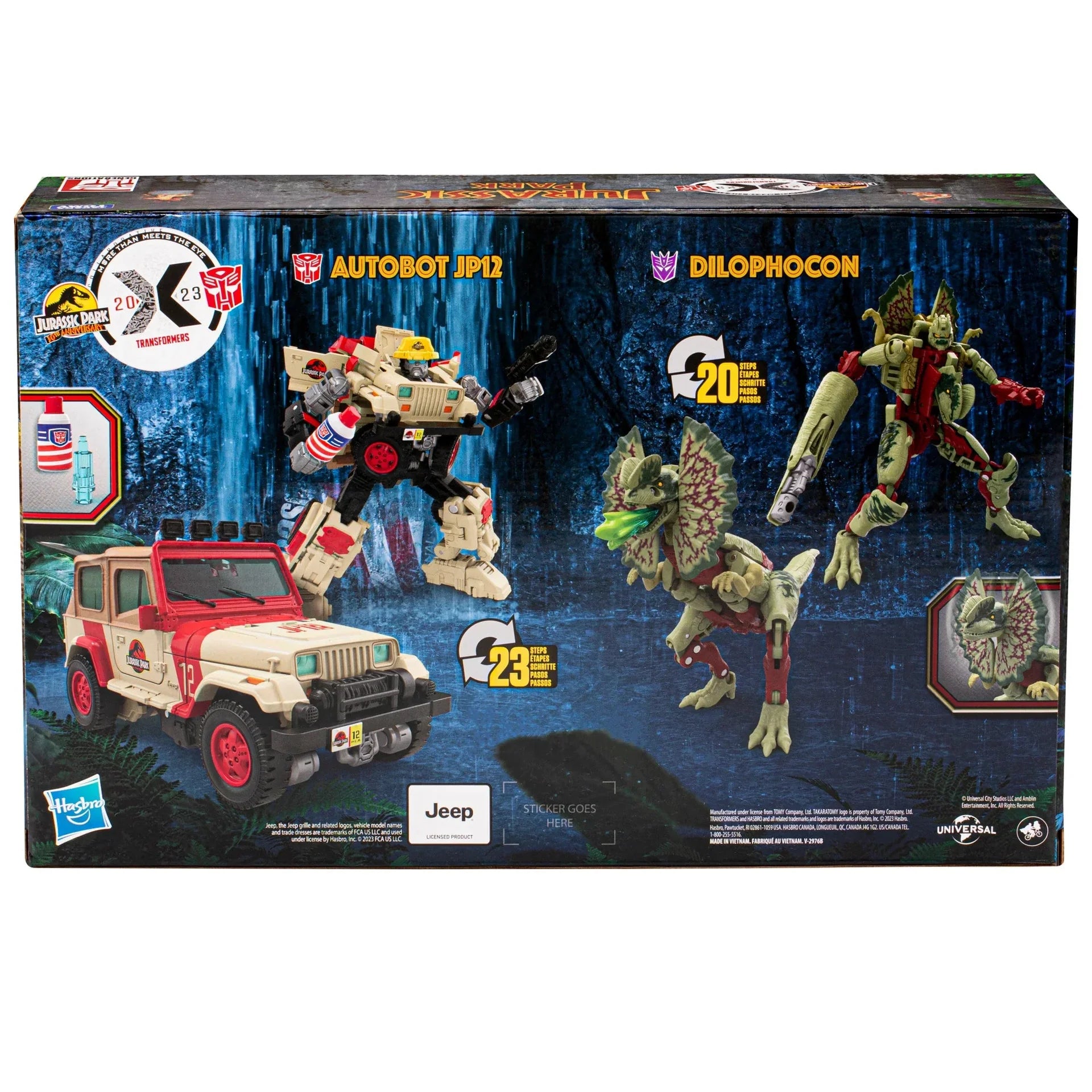 Transformers Collaborative Jurassic Park x Transformers Dilophocon et Autobot JP12 – vue produit 18