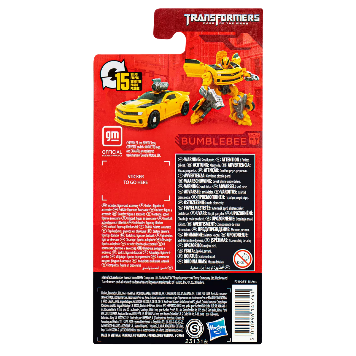 Transformers Generations Studio Series Origine Bumblebee – vue produit 5