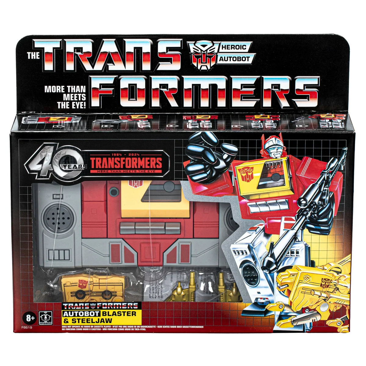 Transformers Retro G1 Autobot Blaster et Steeljaw (40e anniversaire) – vue produit 3