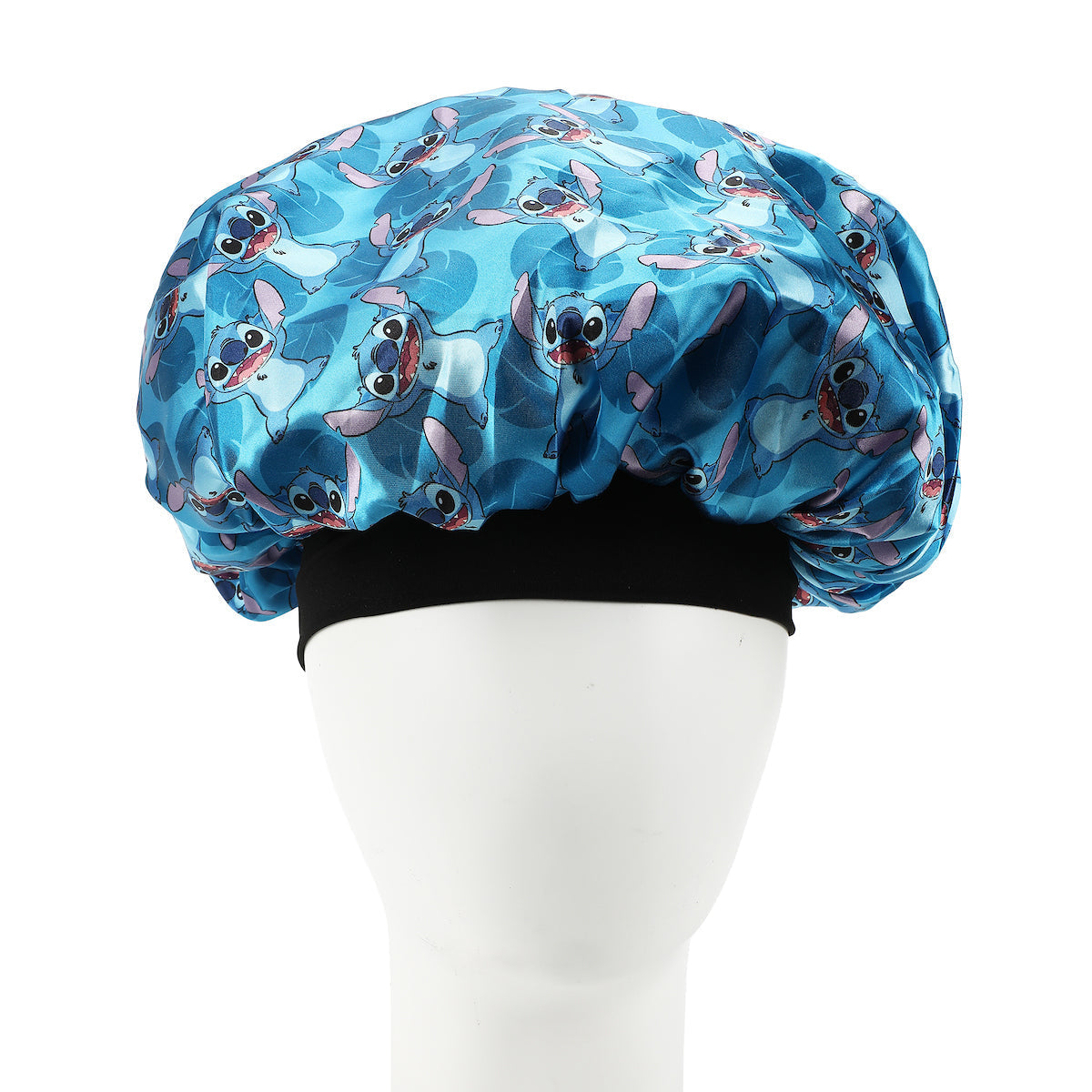 Bonnet de nuit en satin Disney Stitch – bleu