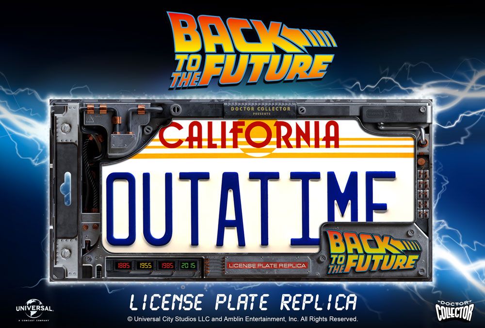 Plaque Minéralogique Retour vers le futur - Outatime