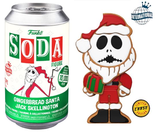 Gingerbread Santa Jack Skellington - Vinyl SODA