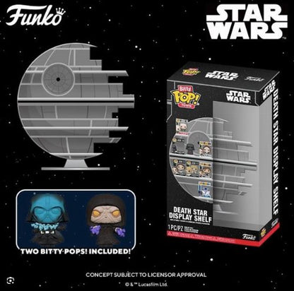 BITTY POP Display Death Star w/2 Exclusive Bitty Pop