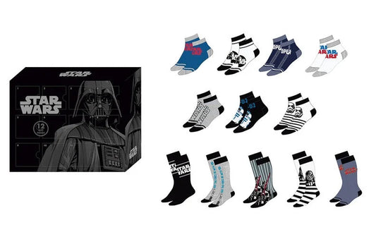 Star Wars Calendar Gift Box - 12 Pairs of Socks 